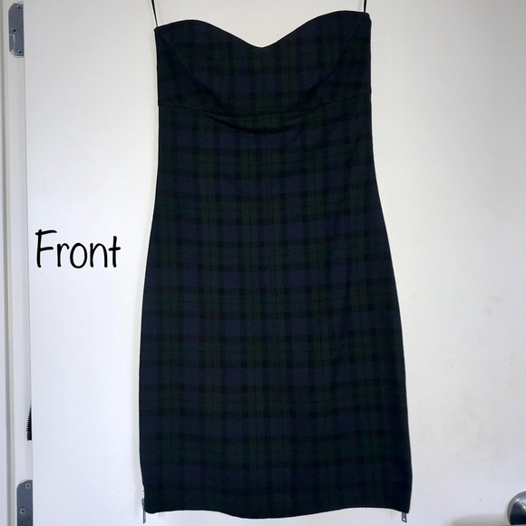 SALE‼️ EUC Zara plaid strapless dress 👗👗👗 - Picture 3 of 8